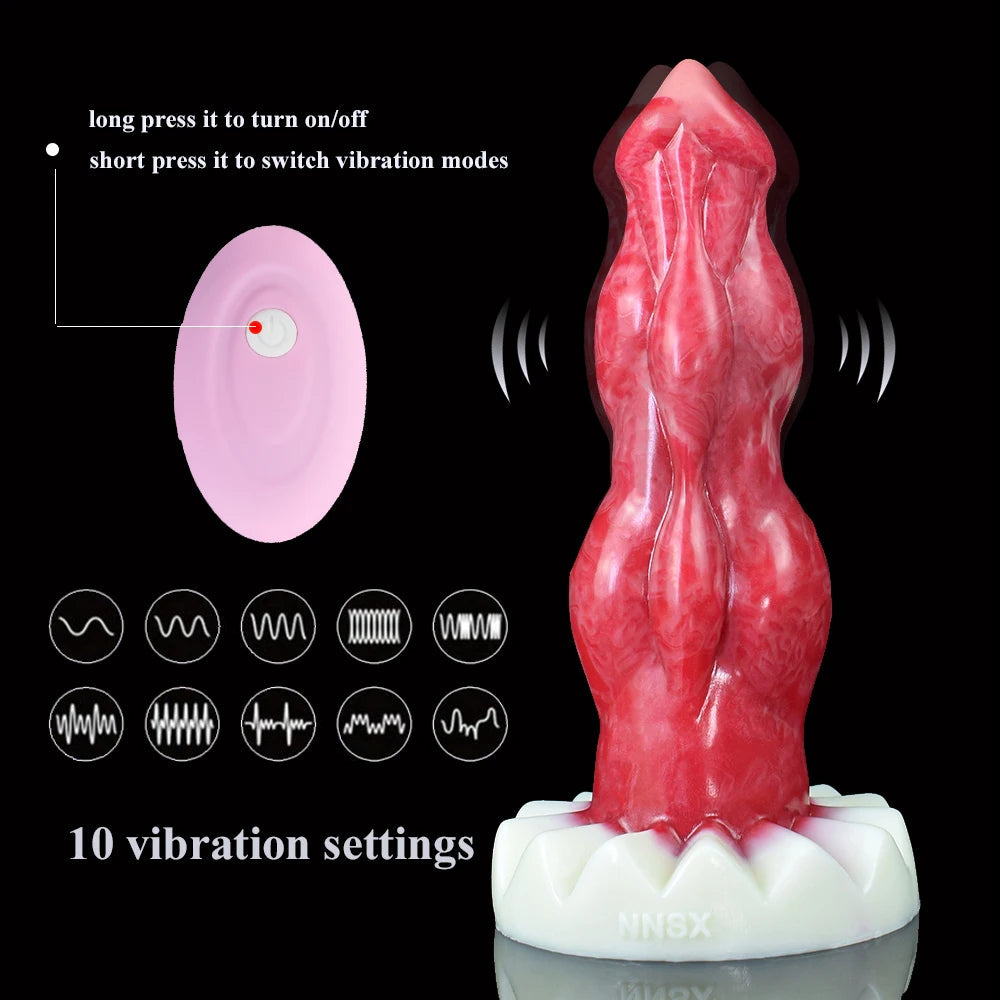 Dante - Double Knot Werewolf Vibrating Dildo