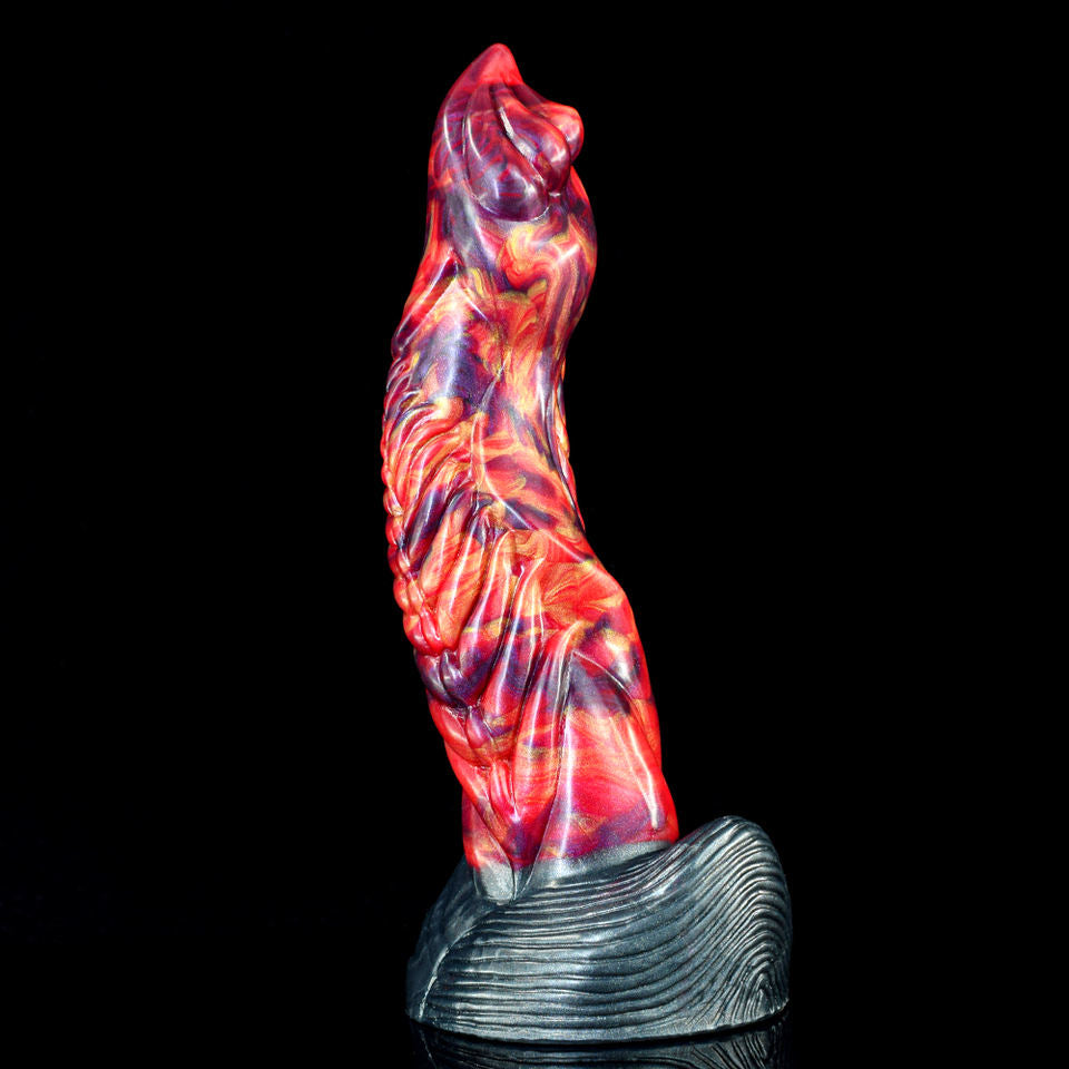 Miller - Curved Monster Dragon Dildo, Ribbed Fantasy Toy