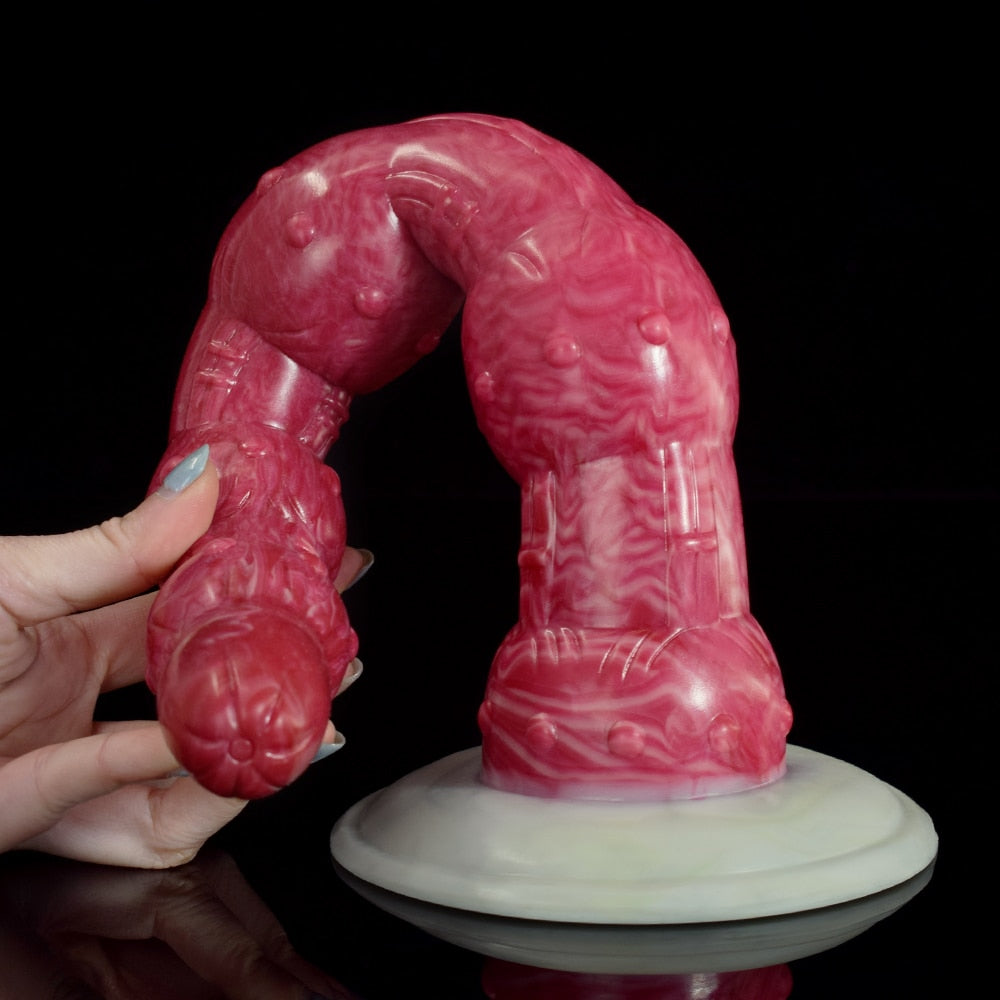 14.5-Inch Icaron - Huge Octopus Tentacle Butt Plug with Anal Beads