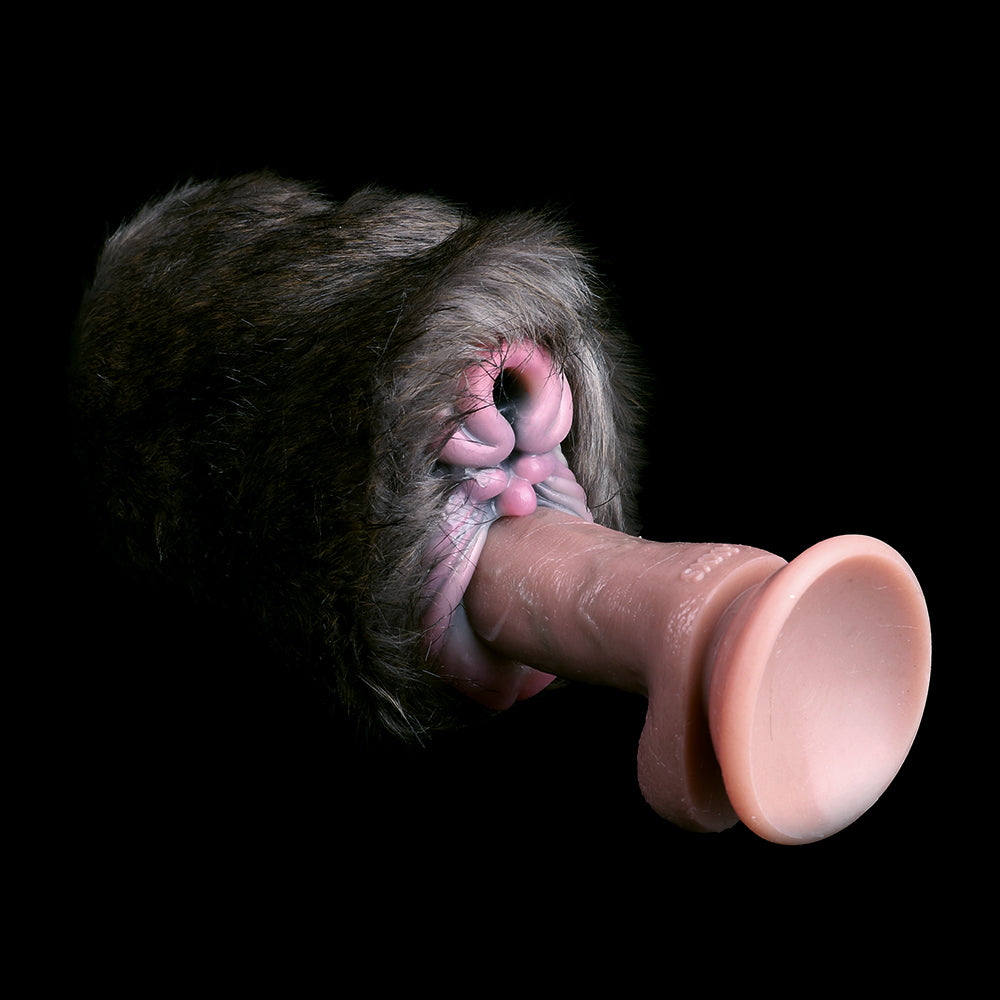 Rhinoceros Furry Fleshlight – Wild Plush Sex Toy for Men