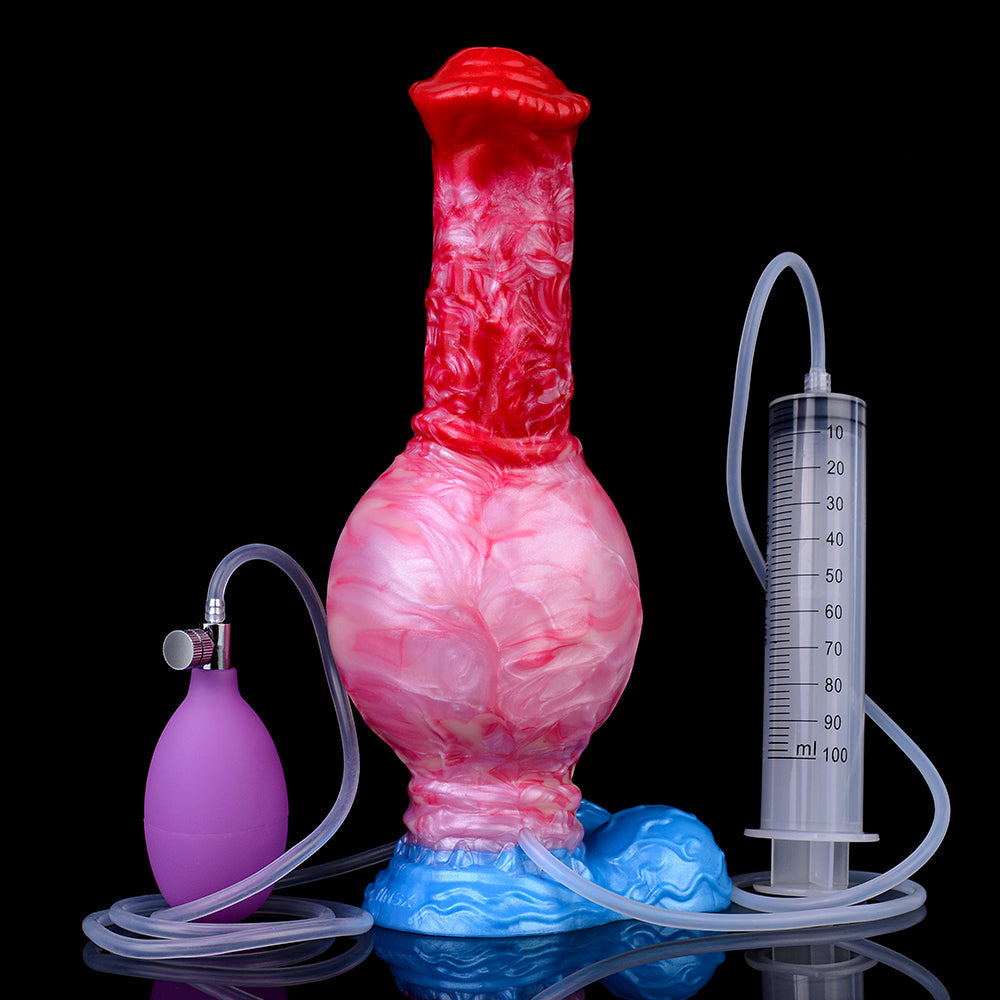 Latasha’s Equine - Huge Inflatable Stallion Dildo with Cum Tube