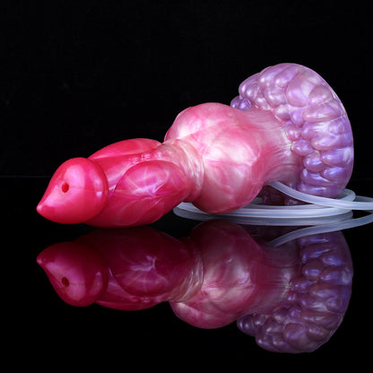 🐕 8-Inch Dowkat - Knotted Ejaculating Dog Dildo, Realistic Canine