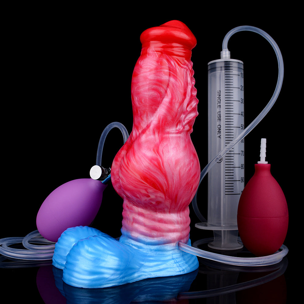 Giancarlo – Huge Knot Inflatable Dildo with Squirting Tube