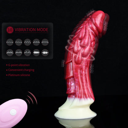 Haku - Curve Vibrating Dragon Dildo, Monster Fantasy G-Spot Vibrator