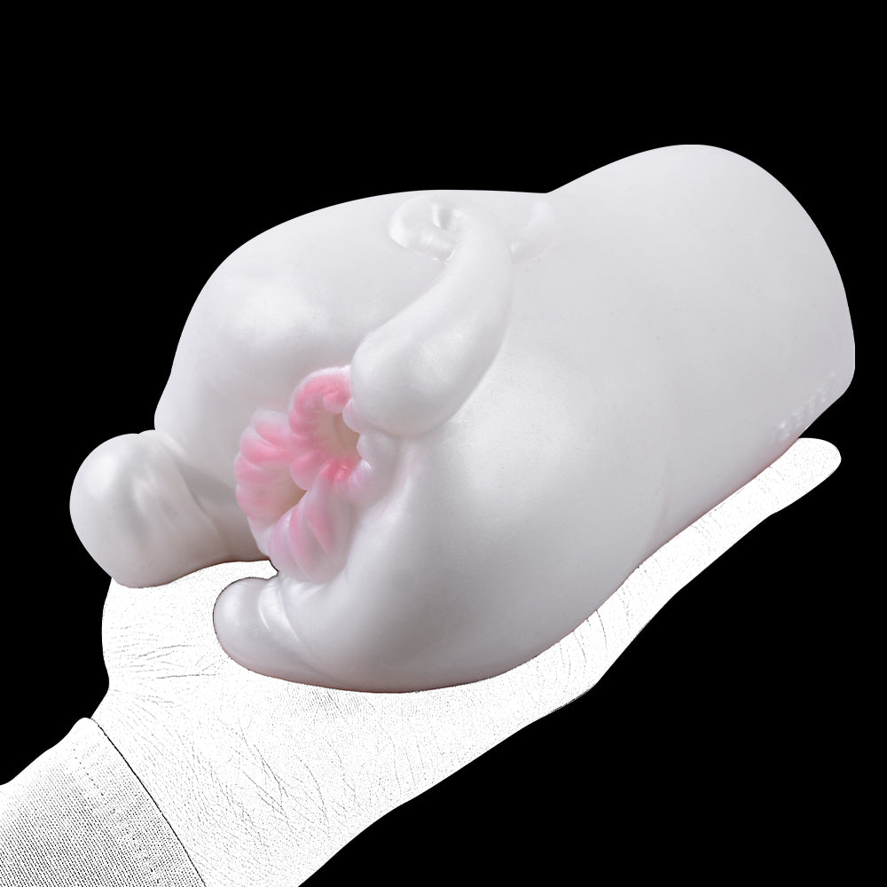 Snow Hare - Dual-Hole Animal Masturbator with Vibration