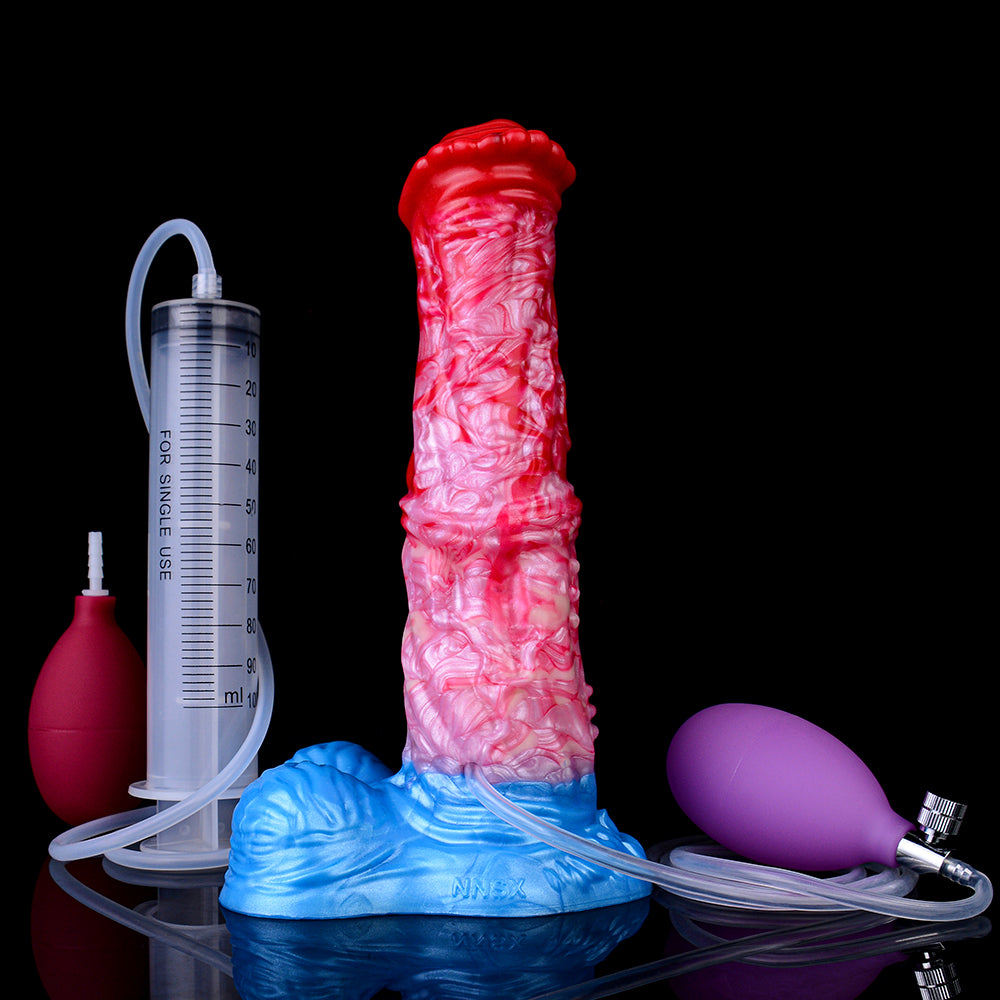 Makara's Equine -  Huge Expanding Dildo with Cum Tube