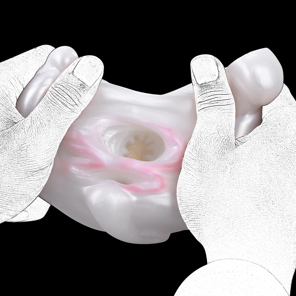 Snow Hare - Dual-Hole Animal Masturbator with Vibration