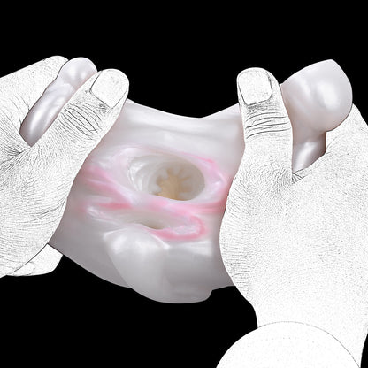 Snow Hare - Dual-Hole Animal Masturbator with Vibration