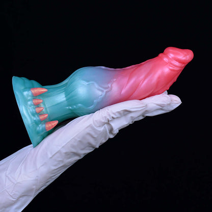 Augus the Alien Wolf- Animal Dildo with Large Knot and Demon Claws