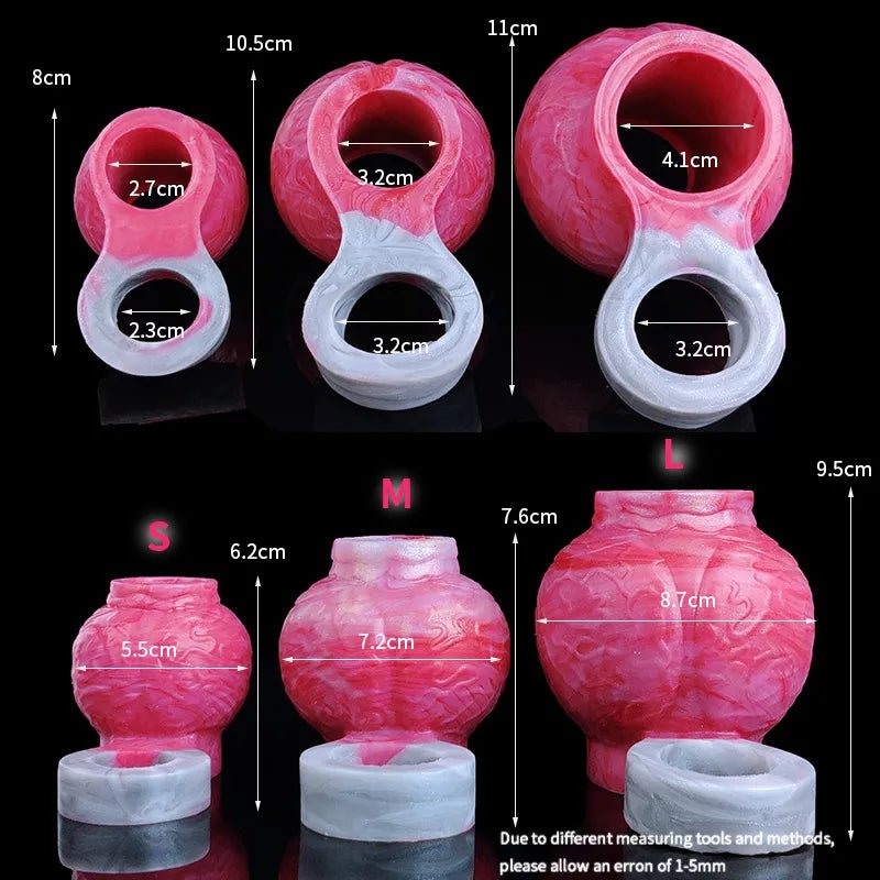 Asena - Realistic Dog Cock Ring, Fantasy Penis Sleeve Enlargement Knot