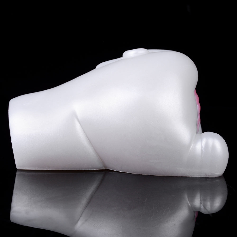 Snow Hare - Dual-Hole Animal Masturbator with Vibration