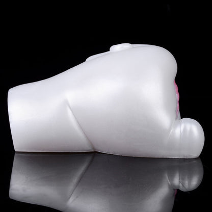 Snow Hare - Dual-Hole Animal Masturbator with Vibration