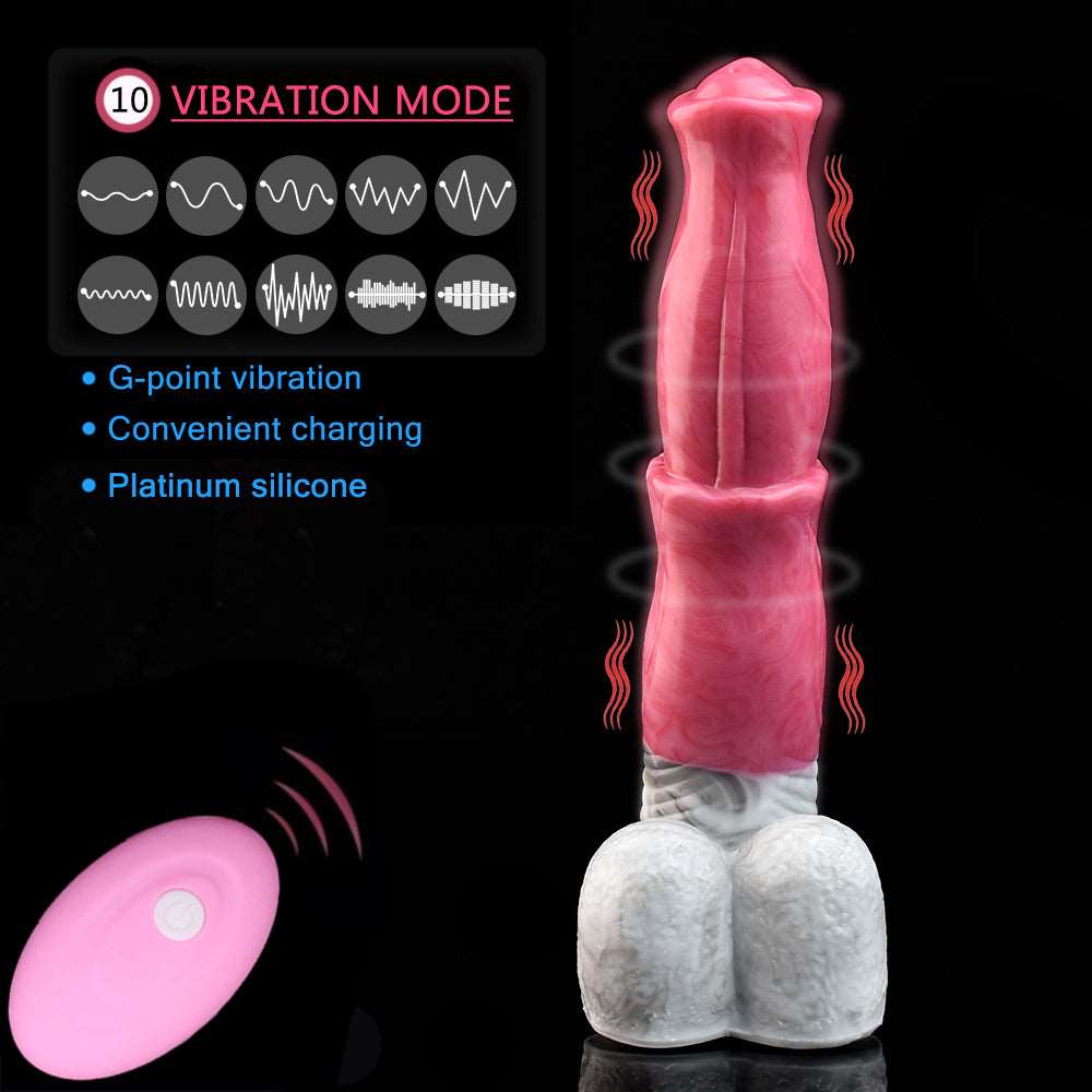CHIRON - Vibrating Horse Dildo, Strap-On Option