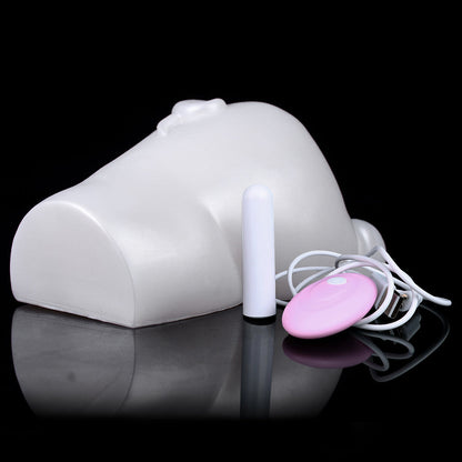 Snow Hare - Dual-Hole Animal Masturbator with Vibration