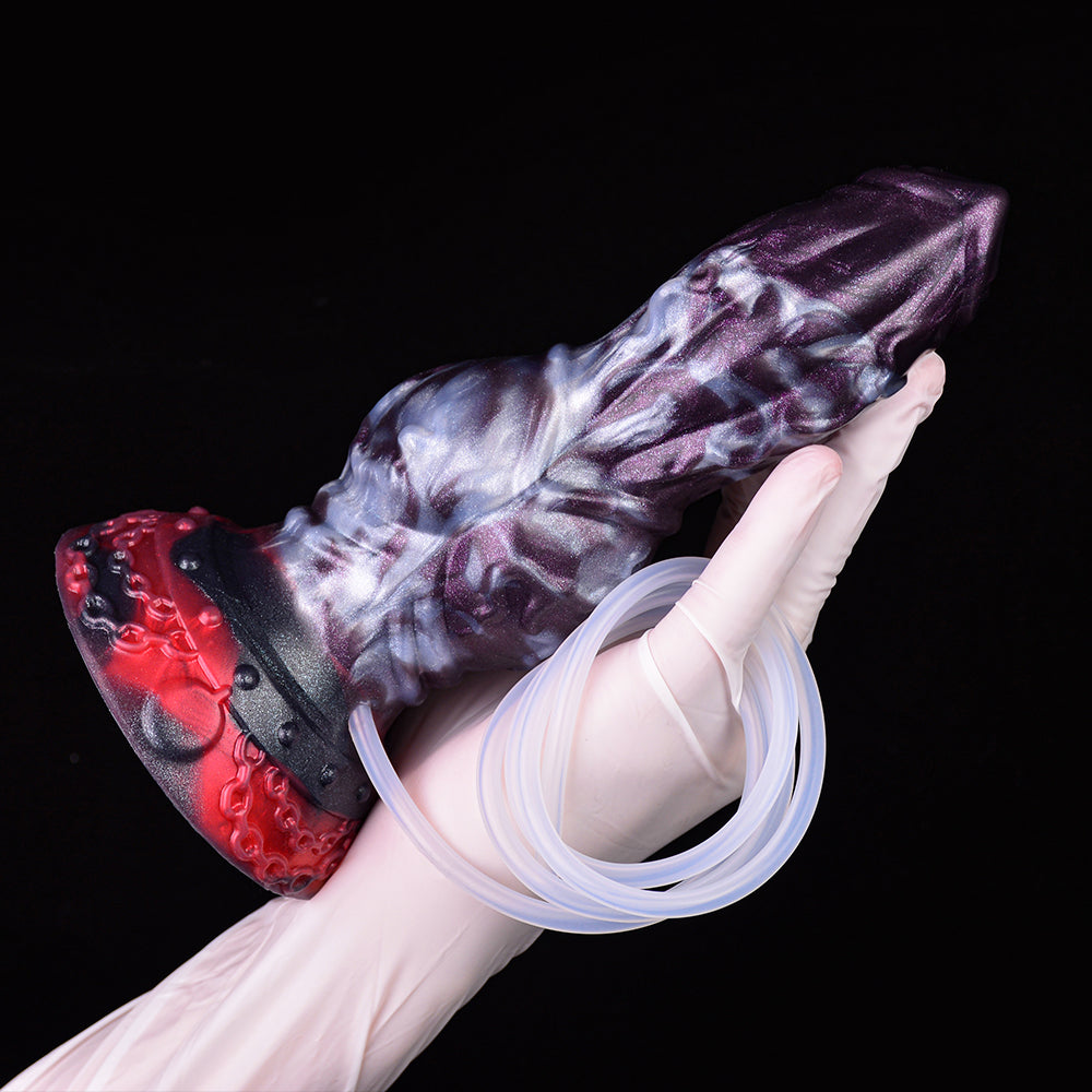 Berg the Unleashed – Best Squirting Knot Dildo with Cum Tube