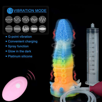 GIGANTEUS- Ejaculating Fantasy Octopus Vibrator with Luminous Function
