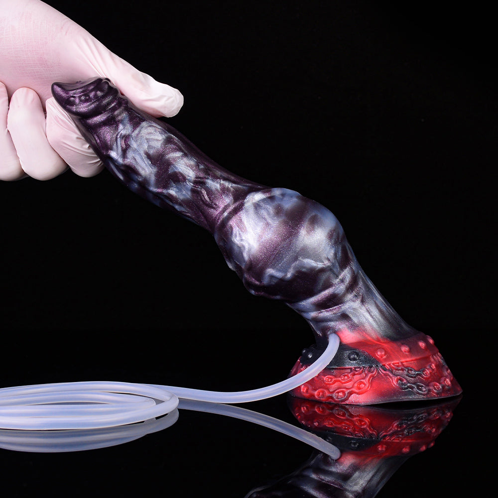 Berg the Unleashed – Best Squirting Knot Dildo with Cum Tube