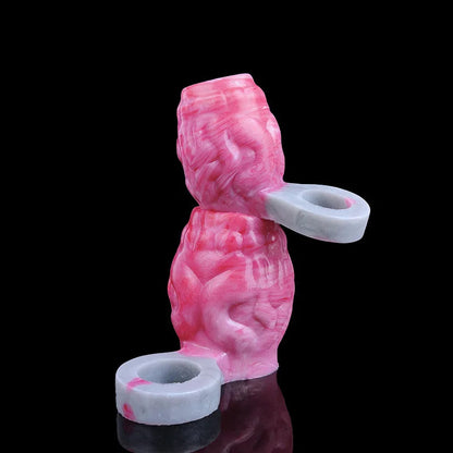 Zysyss - Ribbed Wolf Knot Cock Scrotum Ring, Penis Enlargement Sleeve