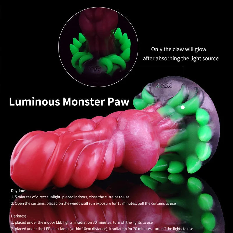 Alien Monster Dildo with Luminous Demon Claws