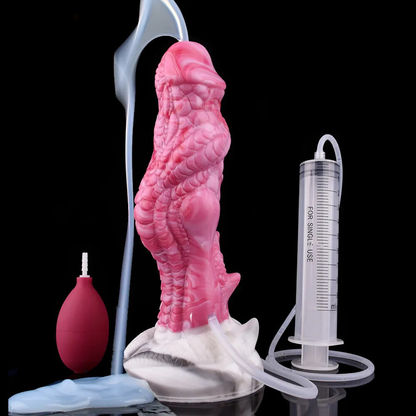 8-Inch Eragon, Ejaculating Dragon Dildo with Curved Knot