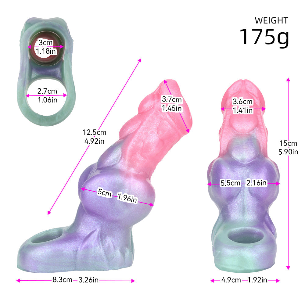 Flesh Shell – Knotted Horse Cock Sleeve Extender
