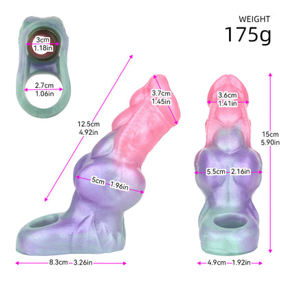 Flesh Shell – Knotted Horse Cock Sleeve Extender
