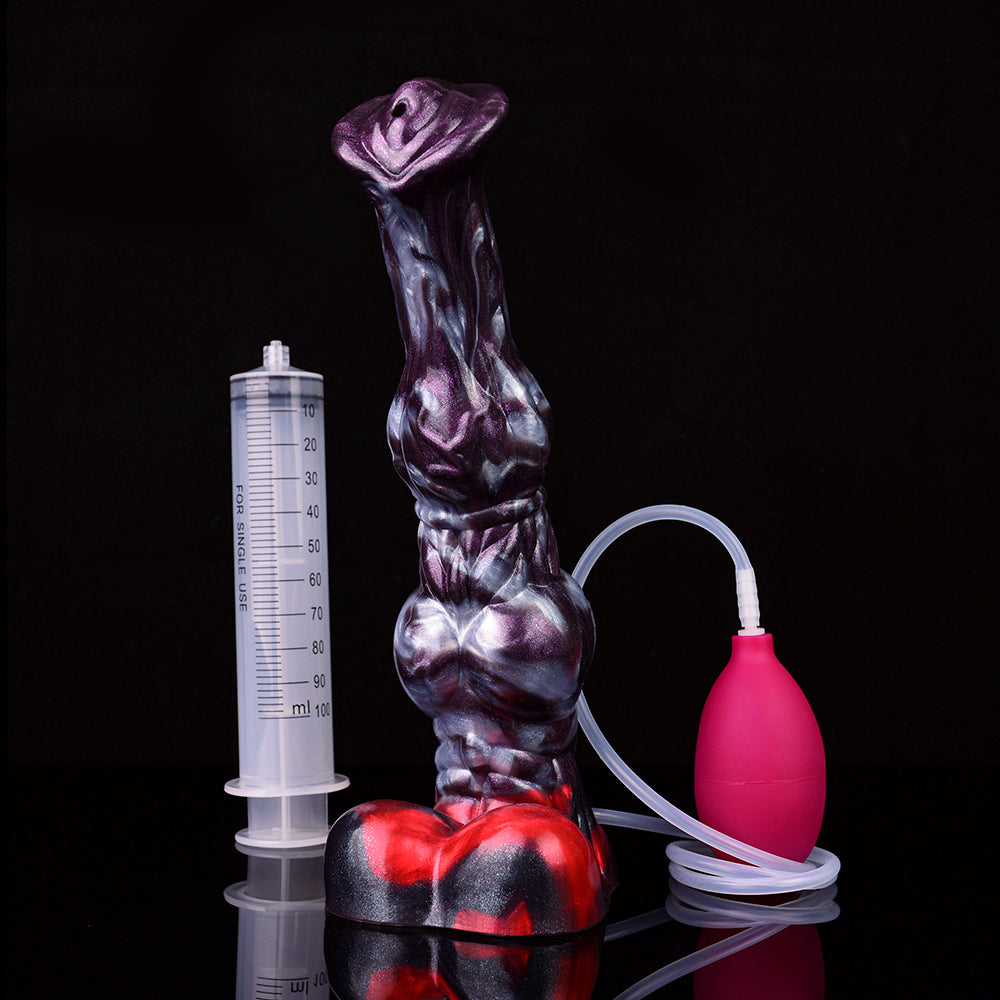 Waller – Squirting Horse Cock Dildo with Massive Knot