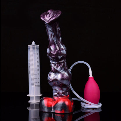 Waller – Squirting Horse Cock Dildo with Massive Knot
