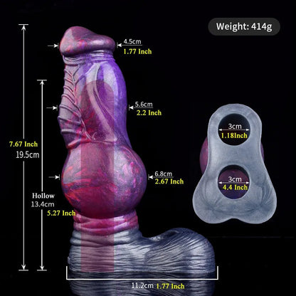 Balius - Huge Knot Horse Sheath, Fantasy Cock Extender