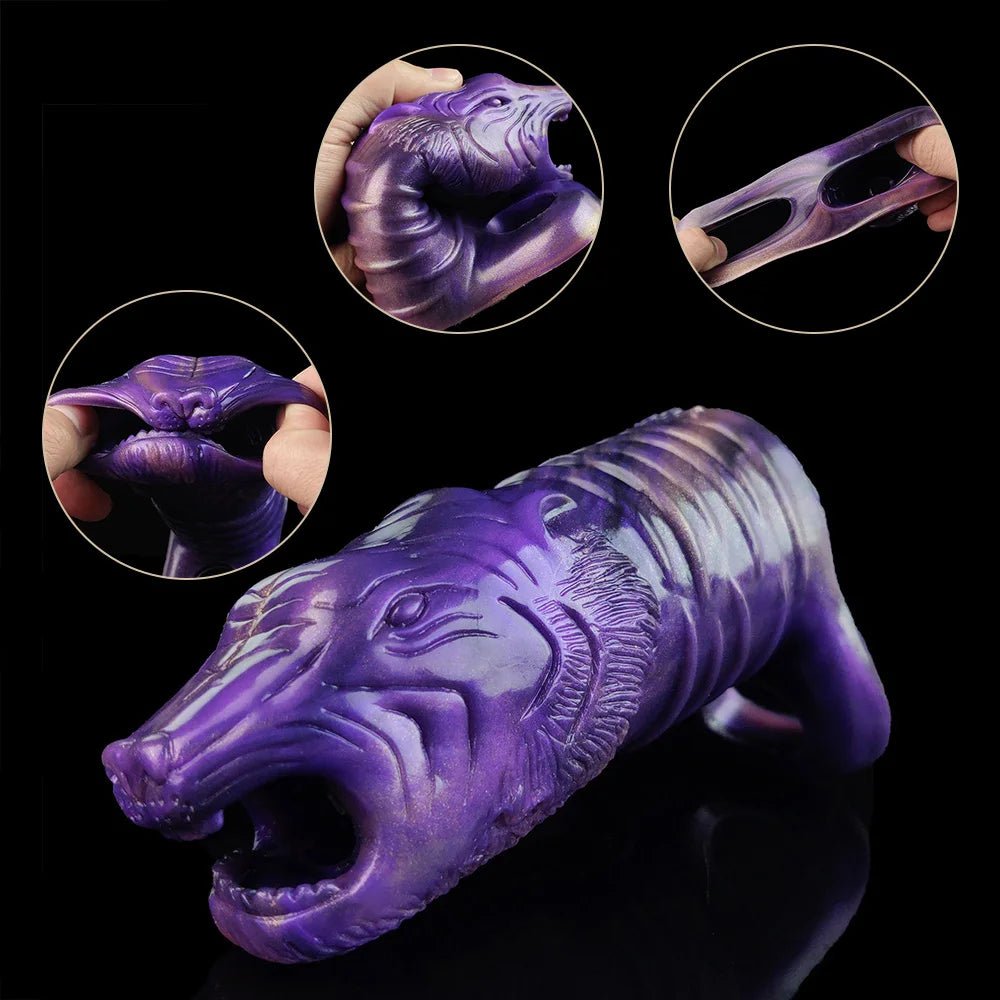 Gorg - Wolf Head Penis Sleeve, Hollow Cock Extender
