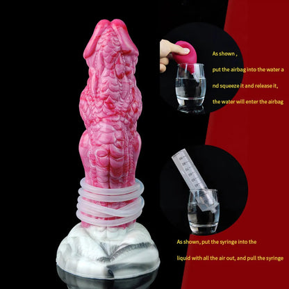 8-Inch Eragon, Ejaculating Dragon Dildo with Curved Knot