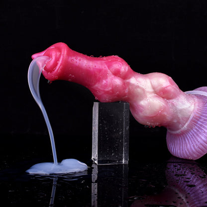 Yaksha - Huge Double Knot Ejaculating Dog Dildo, Realistic Canine