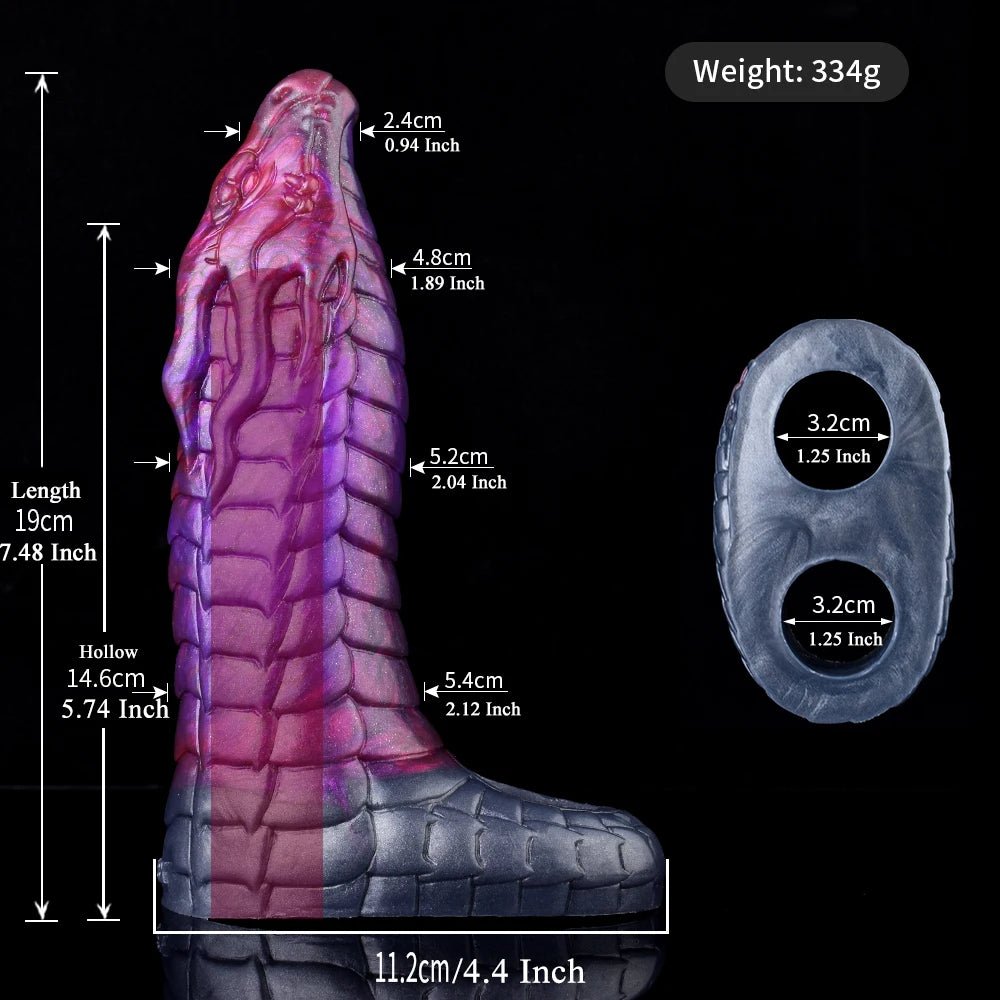 Adalinda - Noble Serpent Fantasy Sheath, Dragon Cock Sleeve