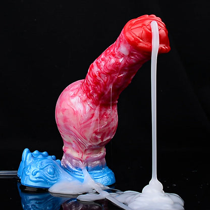 Reuss’s Equine-  Knotted Large Inflatable Dildo with Cum Tube