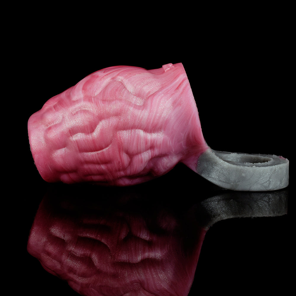 Zysyss - Ribbed Wolf Knot Cock Scrotum Ring, Penis Enlargement Sleeve