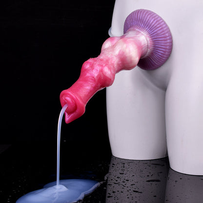 Yaksha - Huge Double Knot Ejaculating Dog Dildo, Realistic Canine