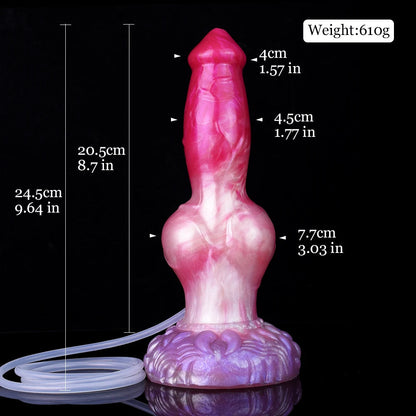 Azur- Realistic Dog Dildo, Ejaculating Canine with Huge Knot