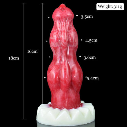 Dante - Double Knot Werewolf Vibrating Dildo
