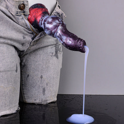 Berg the Unleashed – Best Squirting Knot Dildo with Cum Tube