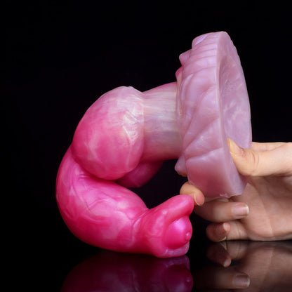 Elvan - Realistic Knotted Canine, Thick Wolf Dildo