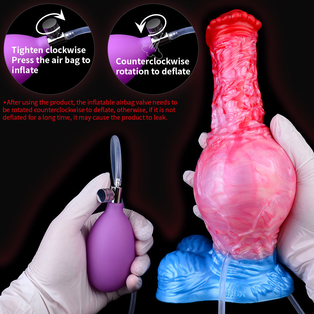 Makara's Equine -  Huge Expanding Dildo with Cum Tube
