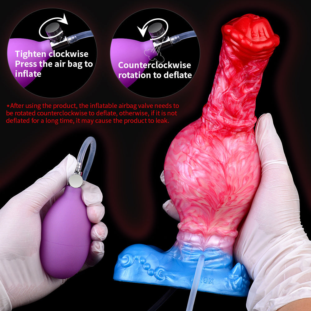 Filek's Equine – Huge Expandable Horse Dildo wtih Cum Tube