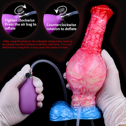Latasha’s Equine - Huge Inflatable Stallion Dildo with Cum Tube