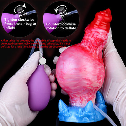 Victor's Canine – Huge Inflating Dog Dildo with Cum Tube