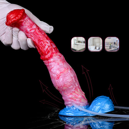 Latasha’s Equine - Huge Inflatable Stallion Dildo with Cum Tube
