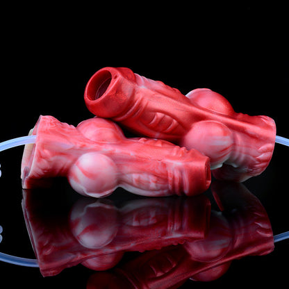 Scarlet Wyrm - Huge Squirting Knot Sheath Fantasy Penis Extender