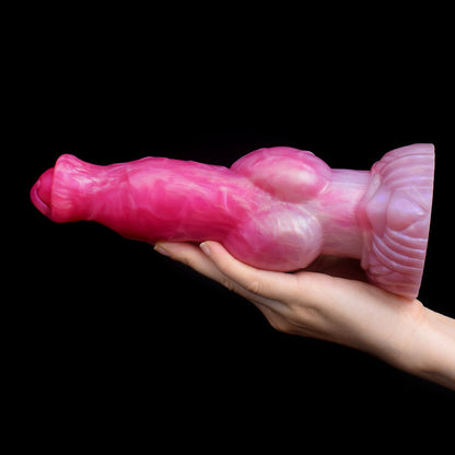 Elvan - Realistic Knotted Canine, Thick Wolf Dildo