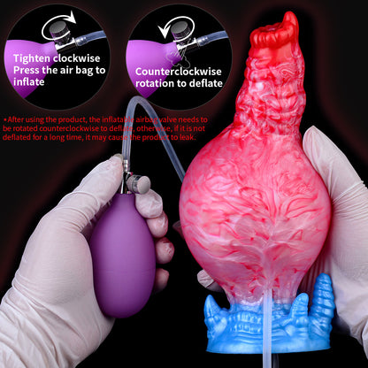 Darnell's Canine -  Blow-Up Dildo Fantasy Knot and Cum Tube