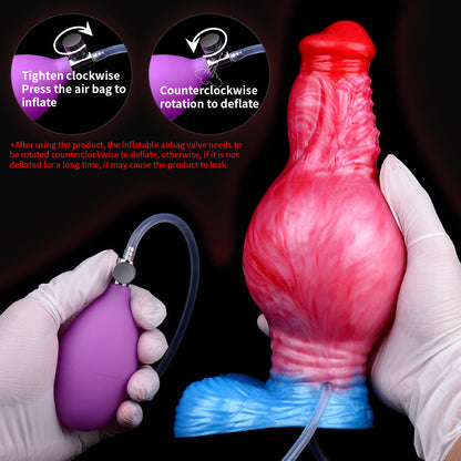 Giancarlo – Huge Knot Inflatable Dildo with Squirting Tube