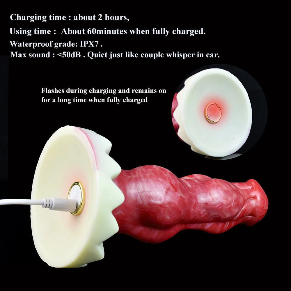 Dante - Double Knot Werewolf Vibrating Dildo
